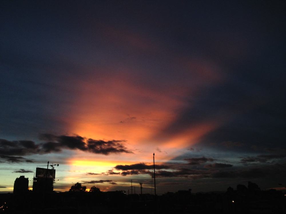 Sun set @ Bogota, fotografía de Geo Aragón